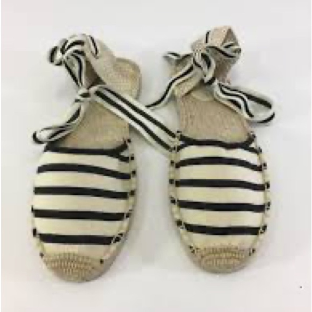 Soludos Black and White Striped Espadrilles - size 9 women’s strappy - Picture 11 of 11